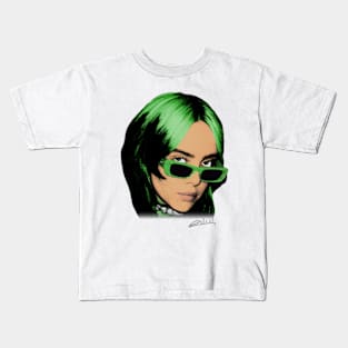 Billie Eilish Big Face Kids T-Shirt